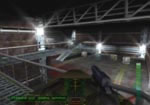 Run along the platforms and head for the ramp