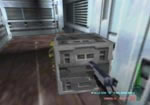 Leave the crate here while you clear out the guards ahead.