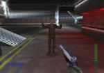 If the technician from the previous mission survived he'll open this door for you. Pump a few shots into the door to get his attention.