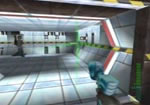 Quickly destroy the turret in this room before it's activated.