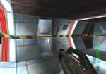 Shoot away at the showers door to get the guard's attention.