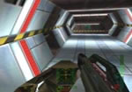Jump on the Hover Bike and tear through the corridors.
