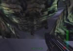Lure these guardbots up the winding passage.