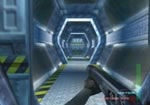 Go down the tall corridors and take a peek through the glass walls.