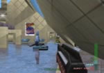 Zip around the corner and attack the huge Skedar warrior.