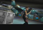 Joanna stays behind to provide cover fire against the Skedar.