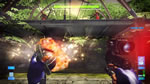 Explosions, parallax mapping and particle effects.